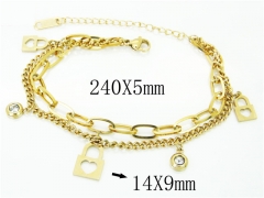 HY Wholesale Bracelets 316L Stainless Steel Jewelry Bracelets-HY26B0117NZ
