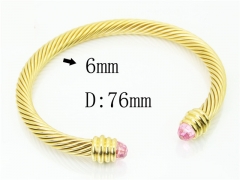 HY Wholesale Bangles Stainless Steel 316L Fashion Bangle-HY38B0861HOE