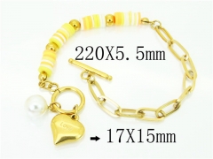 HY Wholesale Bracelets 316L Stainless Steel Jewelry Bracelets-HY21B0481HMC