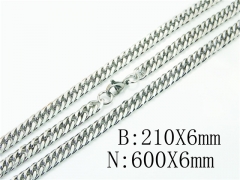 HY Wholesale Stainless Steel 316L Necklaces Bracelets Sets-HY61S0574ML