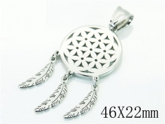 HY Wholesale Pendant 316L Stainless Steel Jewelry Pendant-HY22P0987HLR