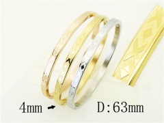 HY Wholesale Bangles Stainless Steel 316L Fashion Bangle-HY42B0241HOE