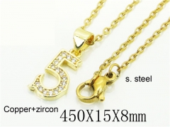 HY Wholesale Necklaces Stainless Steel 316L Jewelry Necklaces-HY35N0675PX