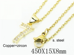 HY Wholesale Necklaces Stainless Steel 316L Jewelry Necklaces-HY35N0677PZ