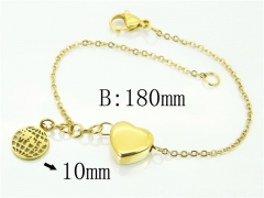 HY Wholesale Bracelets 316L Stainless Steel Jewelry Bracelets-HY91B0179OR