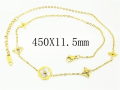 HY Wholesale Necklaces Stainless Steel 316L Jewelry Necklaces-HY80N0593OL