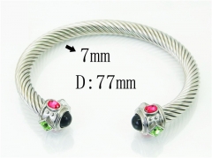 HY Wholesale Bangles Stainless Steel 316L Fashion Bangle-HY38B0793IHS