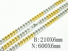 HY Wholesale Stainless Steel 316L Necklaces Bracelets Sets-HY61S0561HHL