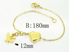 HY Wholesale Bracelets 316L Stainless Steel Jewelry Bracelets-HY91B0149OR