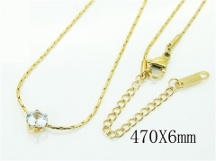 HY Wholesale Necklaces Stainless Steel 316L Jewelry Necklaces-HY19N0413MT