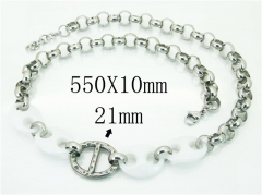 HY Wholesale Necklaces Stainless Steel 316L Jewelry Necklaces-HY21N0115HOQ