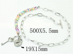 HY Wholesale Necklaces Stainless Steel 316L Jewelry Necklaces-HY21N0125HMS