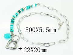HY Wholesale Necklaces Stainless Steel 316L Jewelry Necklaces-HY21N0124HME