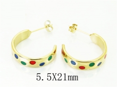HY Wholesale Earrings 316L Stainless Steel Earrings-HY32E0230HJS