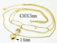 HY Wholesale Necklaces Stainless Steel 316L Jewelry Necklaces-HY32N0667HKR