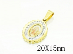 HY Wholesale Pendant 316L Stainless Steel Jewelry Pendant-HY12P1486JLE