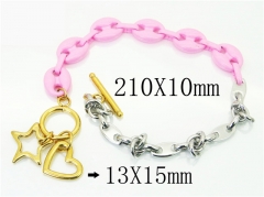 HY Wholesale Bracelets 316L Stainless Steel Jewelry Bracelets-HY21B0471HND