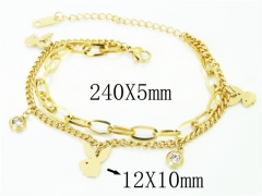 HY Wholesale Bracelets 316L Stainless Steel Jewelry Bracelets-HY26B0092NV