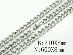 HY Wholesale Stainless Steel 316L Necklaces Bracelets Sets-HY61S0595ML