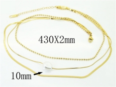 HY Wholesale Necklaces Stainless Steel 316L Jewelry Necklaces-HY32N0706HHL