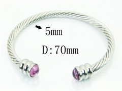 HY Wholesale Bangles Stainless Steel 316L Fashion Bangle-HY38B0833HLE