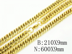 HY Wholesale Stainless Steel 316L Necklaces Bracelets Sets-HY61S0581HMR