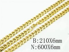 HY Wholesale Stainless Steel 316L Necklaces Bracelets Sets-HY61S0566HHE