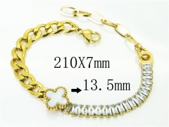 HY Wholesale Bracelets 316L Stainless Steel Jewelry Bracelets-HY32B0535HEE