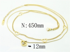 HY Wholesale Necklaces Stainless Steel 316L Jewelry Necklaces-HY32N0704HHS