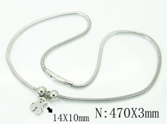 HY Wholesale Necklaces Stainless Steel 316L Jewelry Necklaces-HY52N0202IIW