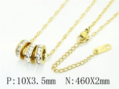 HY Wholesale Necklaces Stainless Steel 316L Jewelry Necklaces-HY69N0046OR