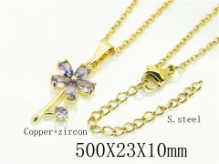 HY Wholesale Necklaces Stainless Steel 316L Jewelry Necklaces-HY54N0559MLD