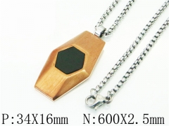 HY Wholesale Necklaces Stainless Steel 316L Jewelry Necklaces-HY41N1002HLA