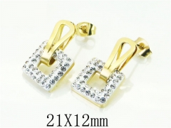 HY Wholesale Earrings Jewelry 316L Stainless Steel Earrings-HY24E0049HZO