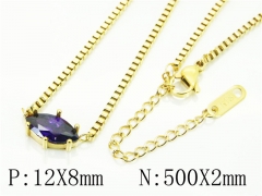 HY Wholesale Necklaces Stainless Steel 316L Jewelry Necklaces-HY80N0603OW