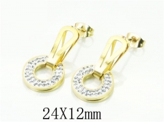 HY Wholesale Earrings Jewelry 316L Stainless Steel Earrings-HY24E0048HZO