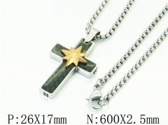 HY Wholesale Necklaces Stainless Steel 316L Jewelry Necklaces-HY41N1011HOE