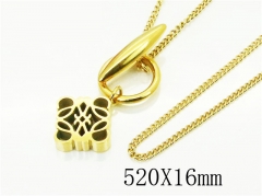 HY Wholesale Necklaces Stainless Steel 316L Jewelry Necklaces-HY69N0039HZL