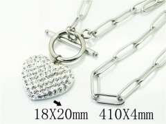 HY Wholesale Necklaces Stainless Steel 316L Jewelry Necklaces-HY54N0591OLS
