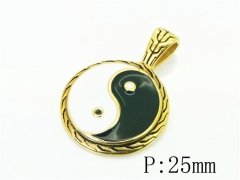 HY Wholesale Pendant Jewelry 316L Stainless Steel Pendant-HY62P0125PS