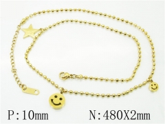 HY Wholesale Necklaces Stainless Steel 316L Jewelry Necklaces-HY69N0058PW