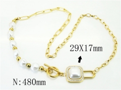 HY Wholesale Necklaces Stainless Steel 316L Jewelry Necklaces-HY80N0606PQ