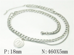 HY Wholesale Necklaces Stainless Steel 316L Jewelry Necklaces-HY69N0062PL