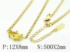 HY Wholesale Necklaces Stainless Steel 316L Jewelry Necklaces-HY80N0602OE