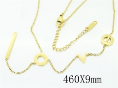 HY Wholesale Necklaces Stainless Steel 316L Jewelry Necklaces-HY69N0021NL