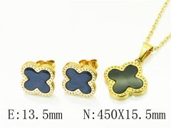 HY Wholesale Jewelry 316L Stainless Steel Earrings Necklace Jewelry Set-HY34S0064LJW