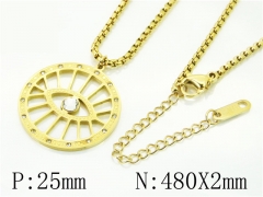HY Wholesale Necklaces Stainless Steel 316L Jewelry Necklaces-HY54N0590OL