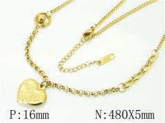 HY Wholesale Necklaces Stainless Steel 316L Jewelry Necklaces-HY69N0049PS