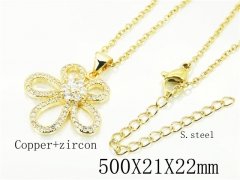 HY Wholesale Necklaces Stainless Steel 316L Jewelry Necklaces-HY54N0577OR