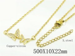 HY Wholesale Necklaces Stainless Steel 316L Jewelry Necklaces-HY54N0566ME